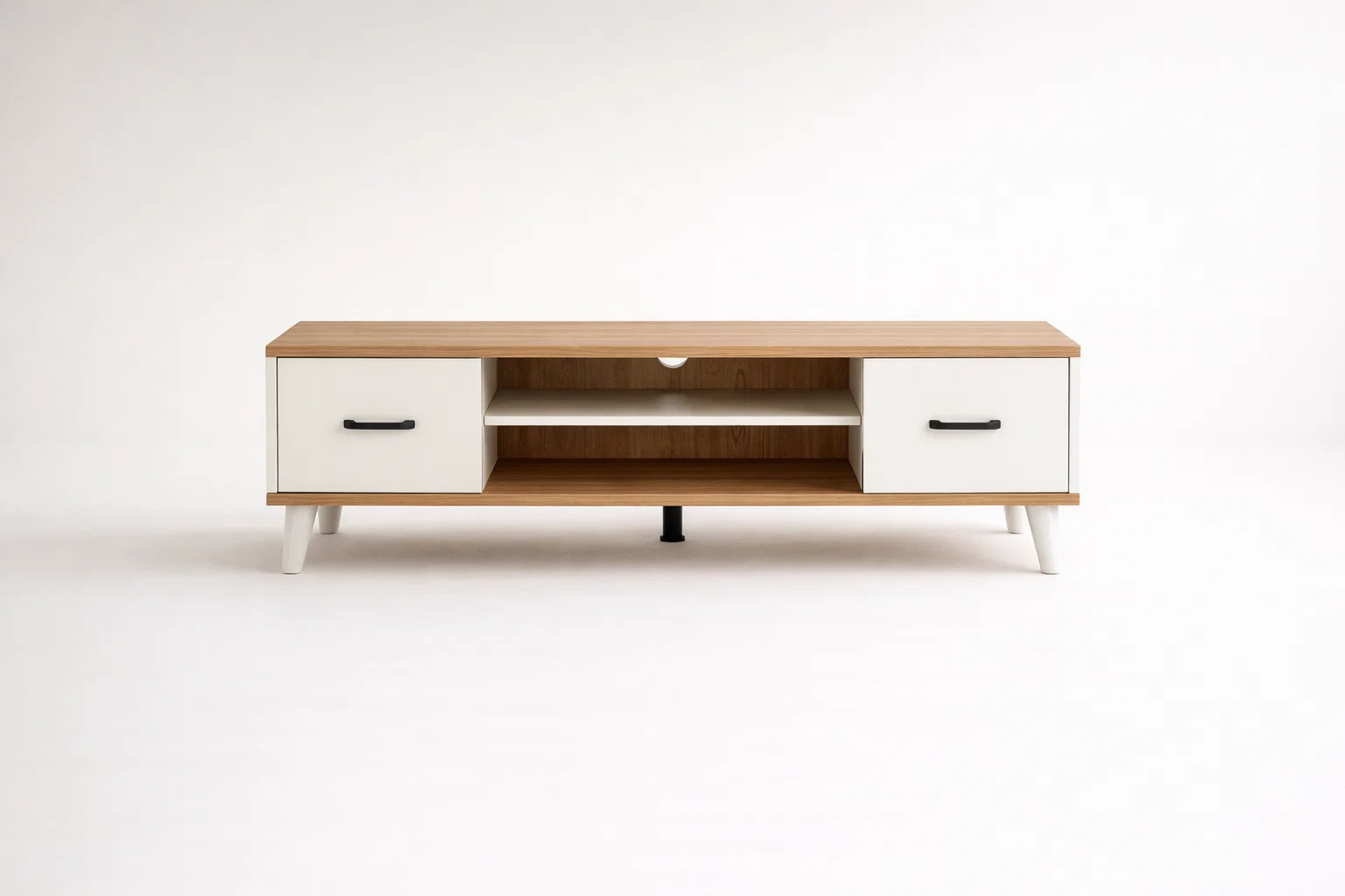 Modern Dual Drawer TV Unit